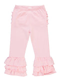 Baby Girls Pink Ruffle Flare Pants