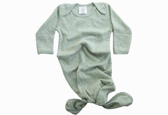 Baby Knotted Gown - Heather Colors
