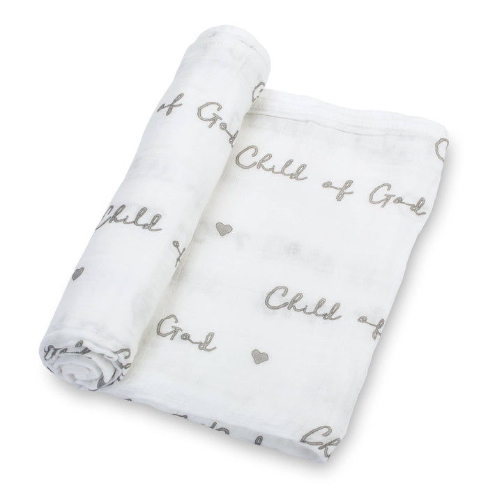 Baby Muslin Swaddle Blanket 47x47 Child of God
