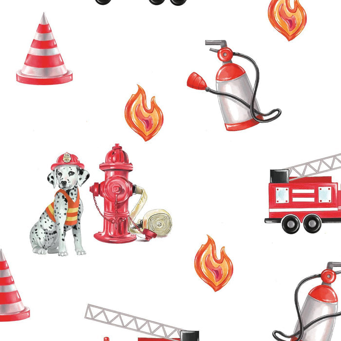 Baby Muslin Swaddle Blanket 47x47 Firehouse Fido