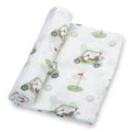 Baby Muslin Swaddle Blanket 47x47 Golf A Round