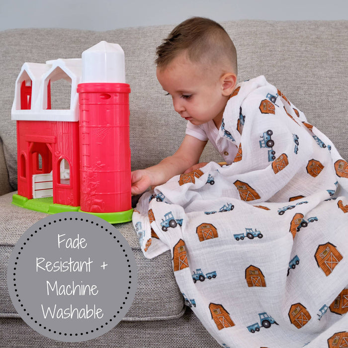 Baby Muslin Swaddle Blanket 47x47 How We Roll