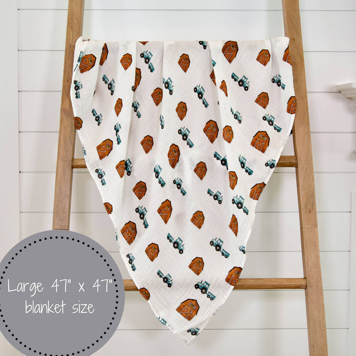 Baby Muslin Swaddle Blanket 47x47 How We Roll