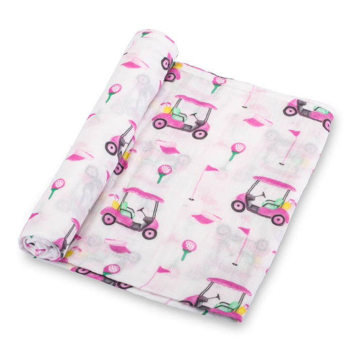 Baby Muslin Swaddle Blanket 47x47 Lil Miss Birdie