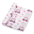 Baby Muslin Swaddle Blanket 47x47 Lil Miss Birdie