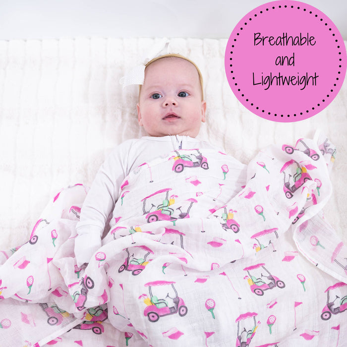Baby Muslin Swaddle Blanket 47x47 Lil Miss Birdie