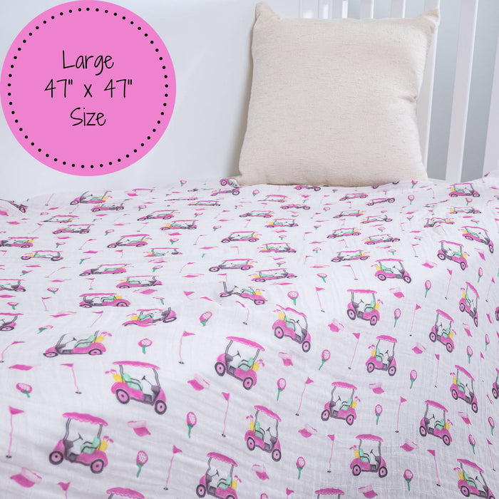 Baby Muslin Swaddle Blanket 47x47 Lil Miss Birdie