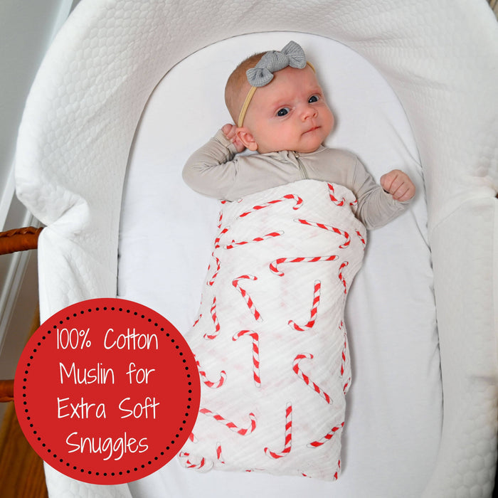 Baby Muslin Swaddle Blanket 47x47 Mint To Be Together