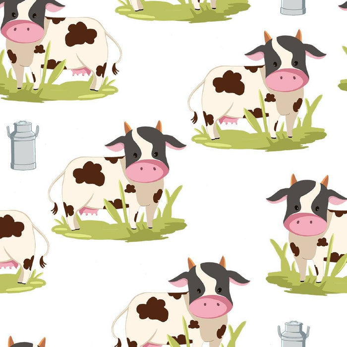 Baby Muslin Swaddle Blanket 47x47 Moo Moo Here