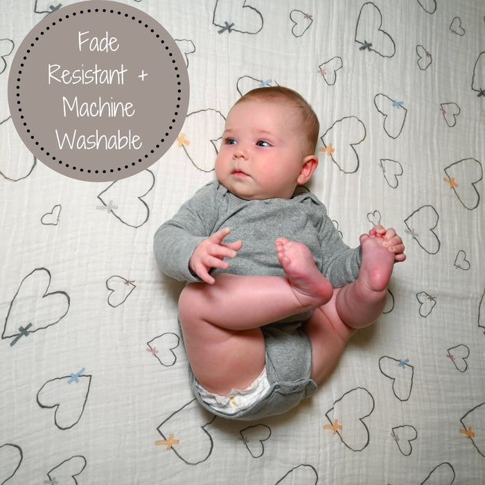 Baby Muslin Swaddle Blanket 47x47 The Love of Christ