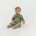 Baby Zip up Flying Ducks Green