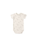 Bamboo Short Sleeve Bodysuit- Elephants