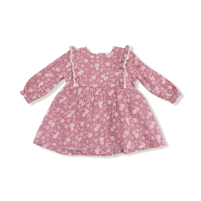 Bandana Floral Ruffle Long Sleeve Bubble with Skirt
