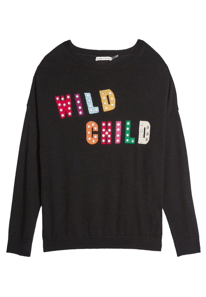 BAO WILD CHILD BATWING PLLVR - BLACK/MULTI