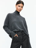 BARBRA TURTLENECK - CHARCOAL HEATHER