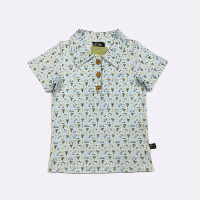 Beach Dude Boy Collar Shirt