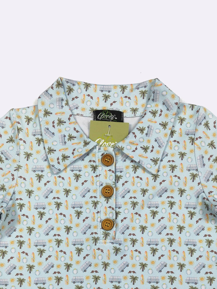 Beach Dude Boy Collar Shirt