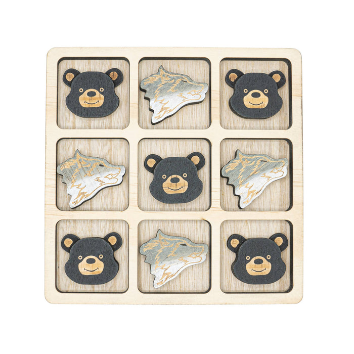 Bear & Wolf Tic-Tac-Toe Set