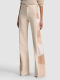 BEAUTIFUL VEGAN PATCHWORK JEAN - OFF WHITE/MULTI