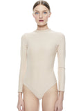 BECKER MOCK NECK BODYSUIT - NUDE