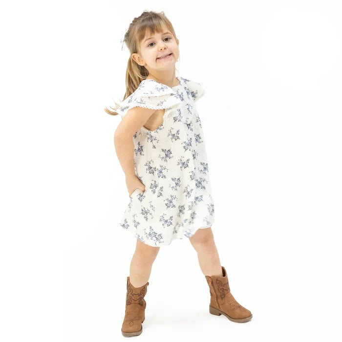 Belle Rosette Dot Dress