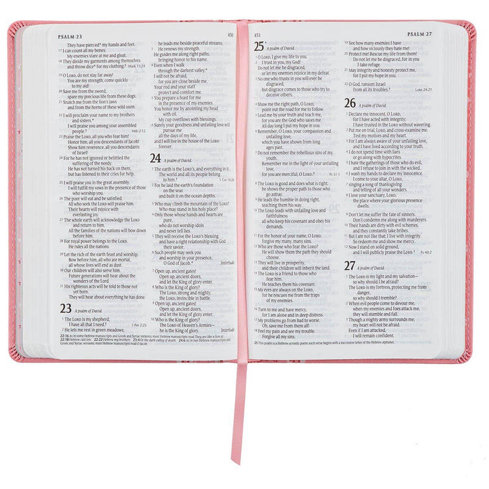 Bible NLT Infant Faux leather, Pink