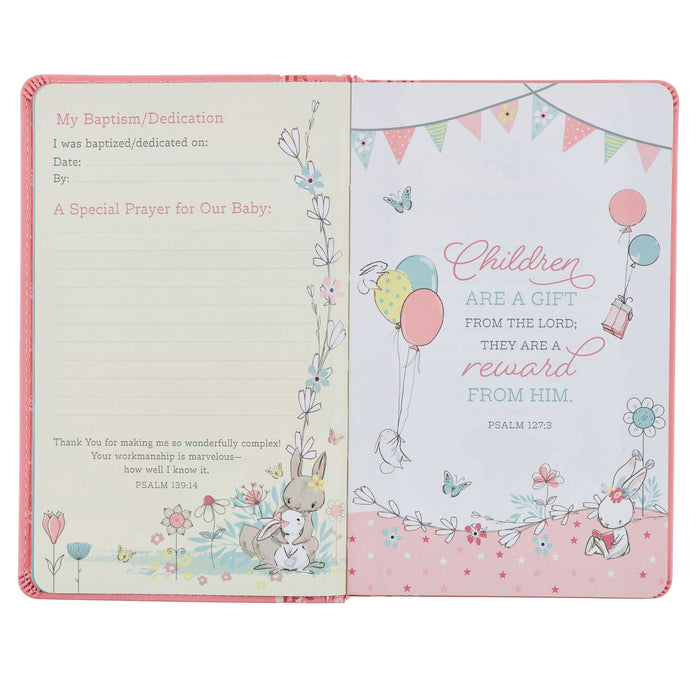 Bible NLT Infant Faux leather, Pink