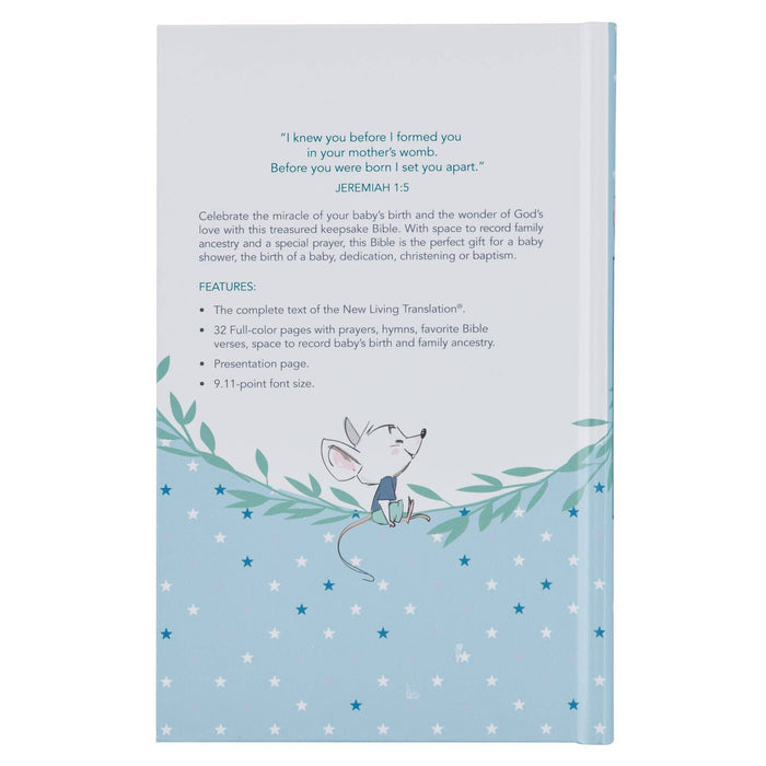 Bible NLT Infant Hardcover, Blue