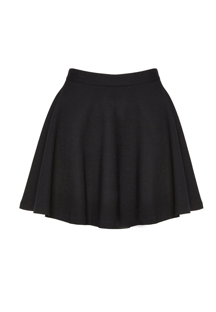BLAISE TRAPEZE FLARE MINI SKT - BLACK