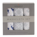 Blue Deer Washcloth Set of 3