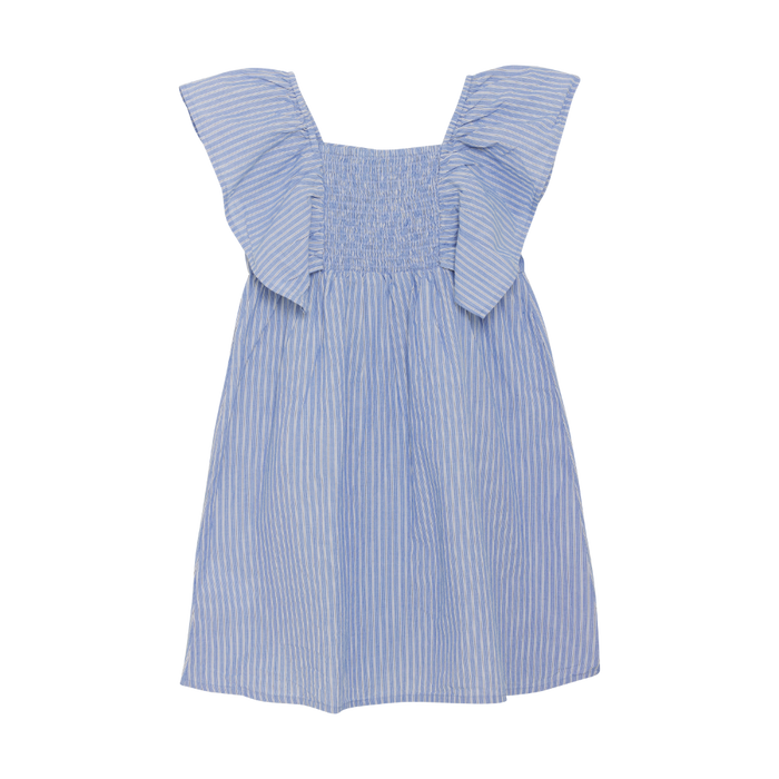 Blue Lustre Striped Dress