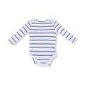 Blue Vintage Stripe Long Sleeve Bodysuit