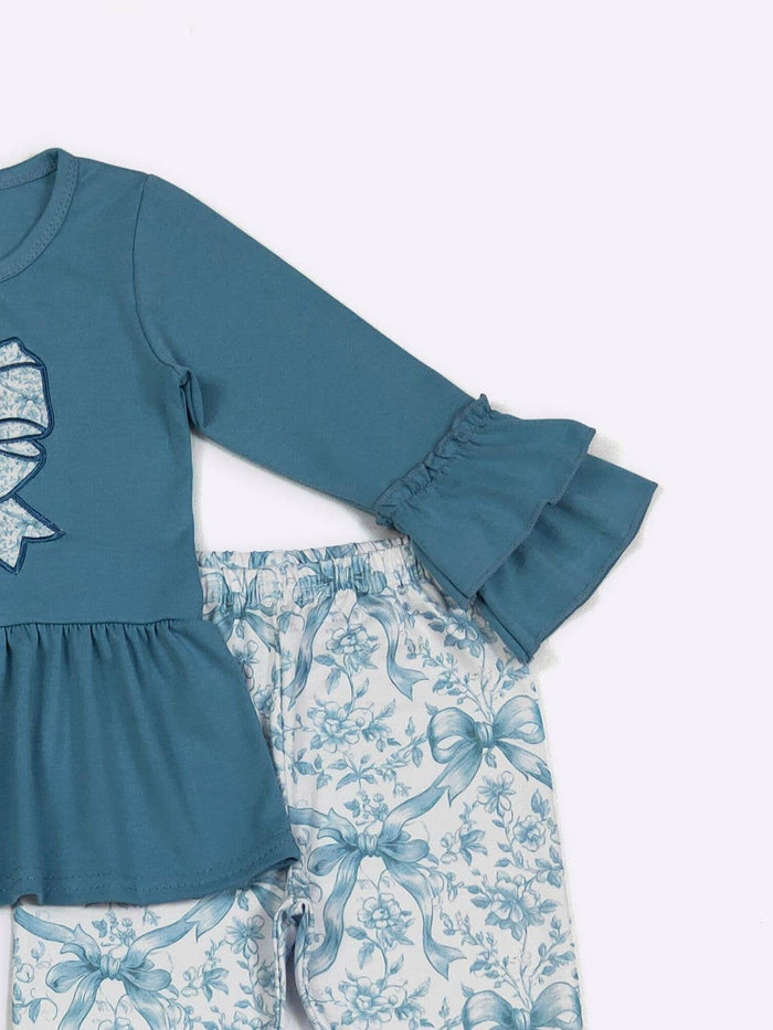 Bow Belle Girls Set - embroidery