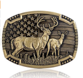 Bow Hunting Belt Buckle 1779BNZ