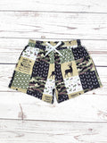 Boys Camouflage Deer Printed Swim Shorts