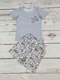 Boys Duck Camouflage Printed Shorts Set