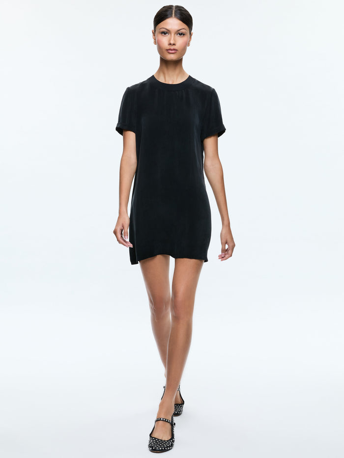 BRADEN TEE SHIRT DRESS - BLACK