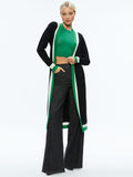 BRADFORD CARDIGAN - BLACK/LIGHT EMERALD/ECRU