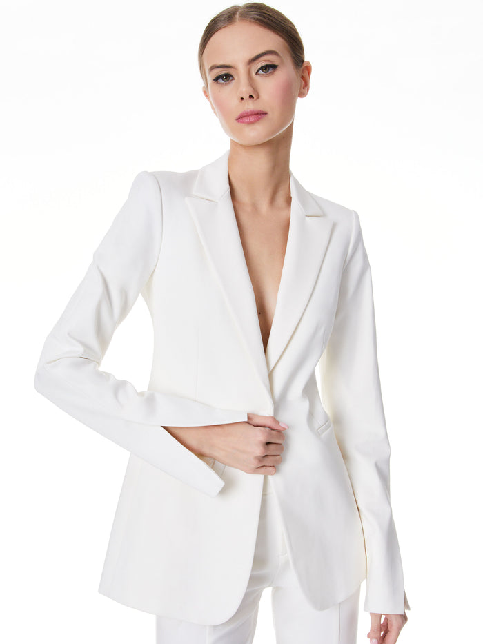 BREANN FITTED BLAZER - ECRU