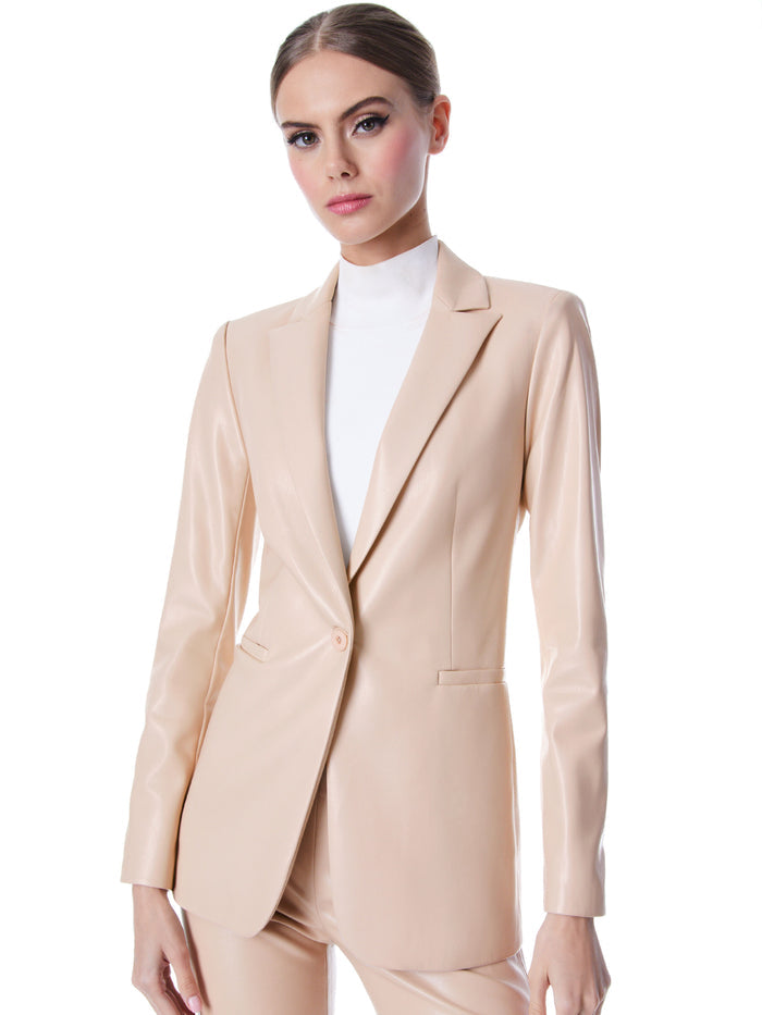 BREANN VEGAN BLAZER - ALMOND