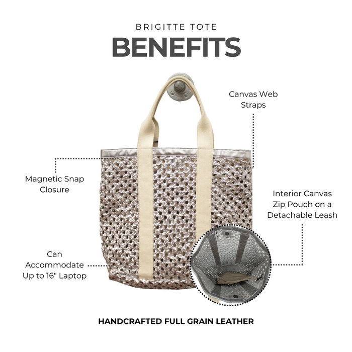 Brigitte Tote - Latico Leathers