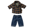 Brown Checkered Shirt & Pants, Dad Mouse