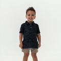 Burlebo Short sleeve polo Black-camo