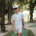 Burlebo Youth Performance Polo White Camo
