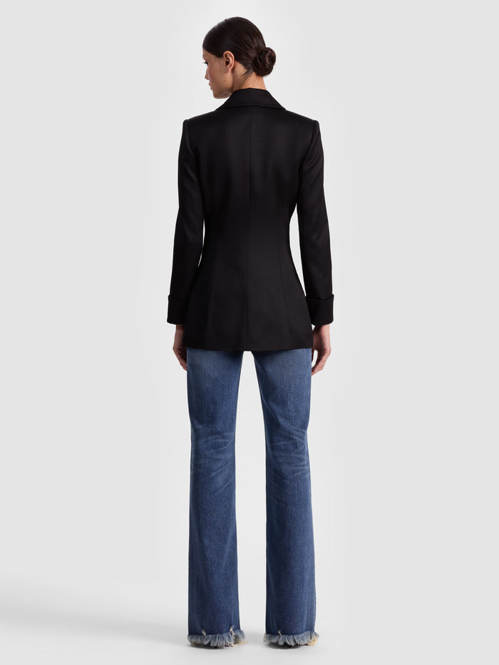 BURNS FITTED BLAZER - BLACK