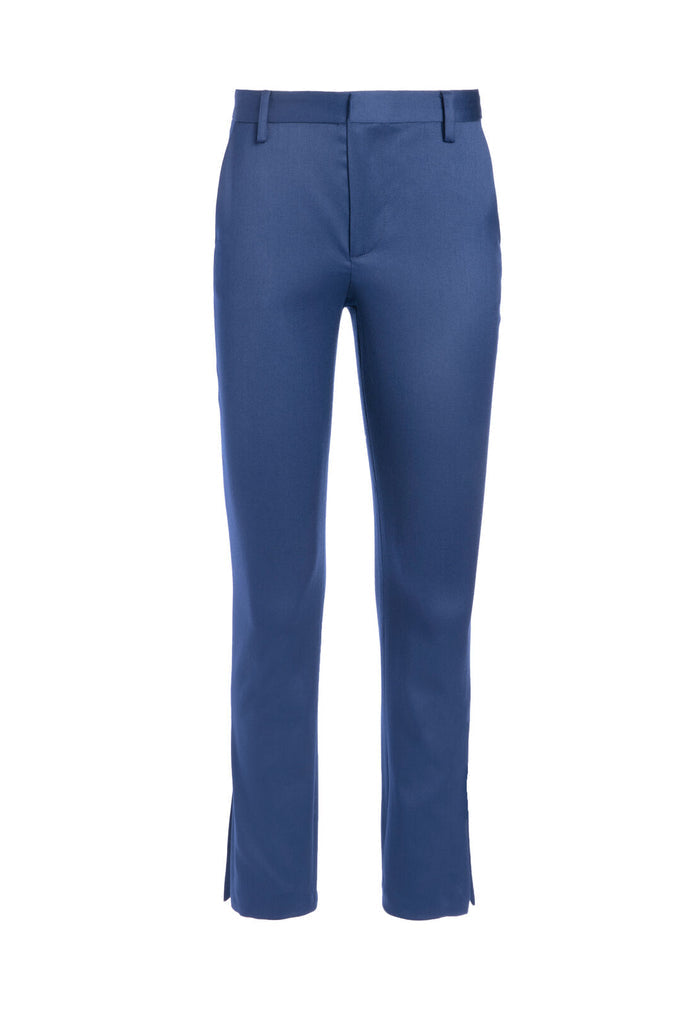 CADENCE SLIM SLIT TROUSER - SAPPHIRE
