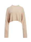 CAMERON CROPPED SWEATER - SEPIA
