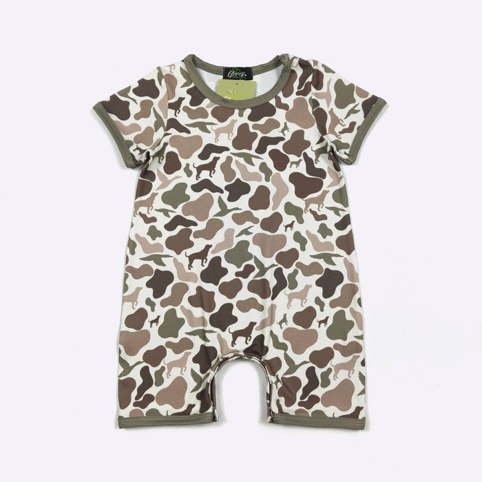 Camo Hound Boy Romper