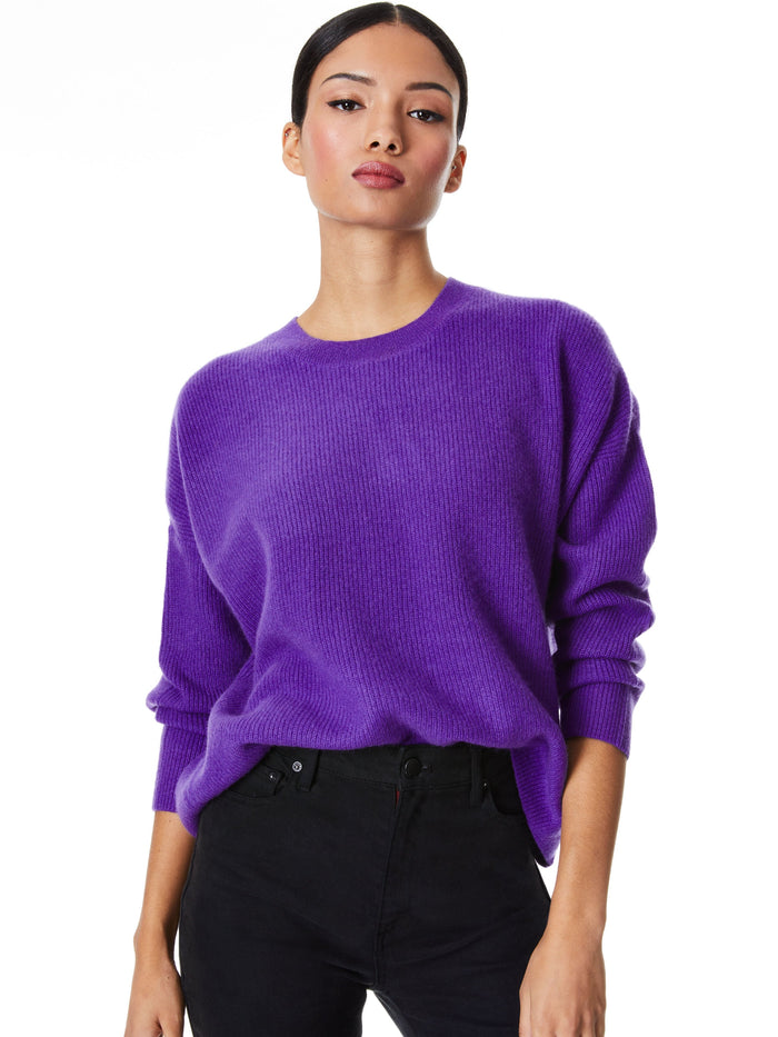 CAPRICE CREWNECK DROP SHOULDER PULLOVER