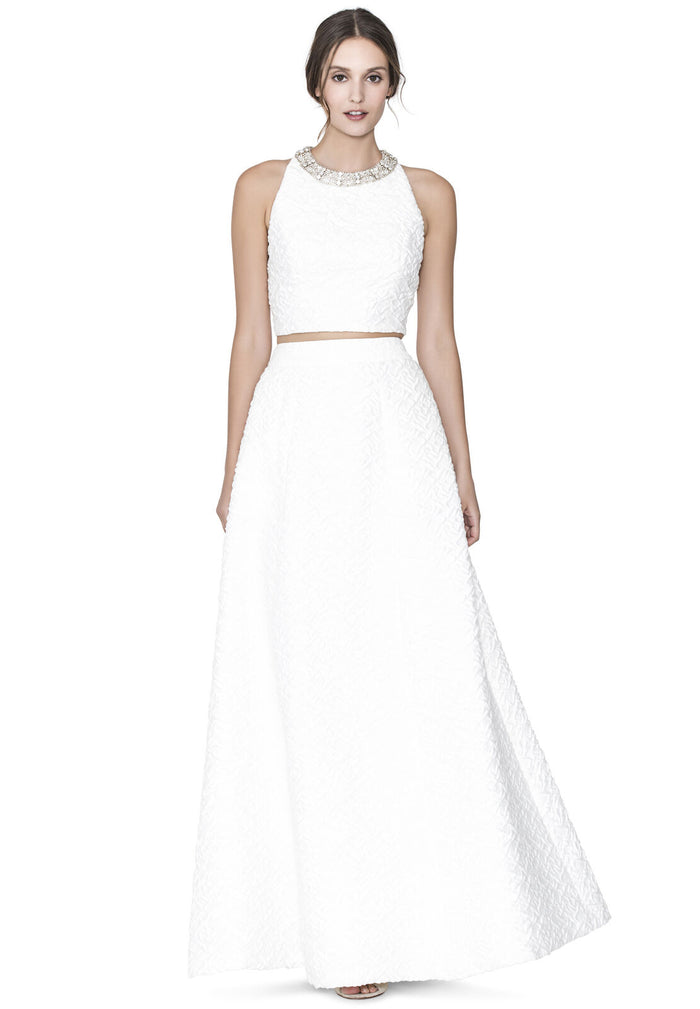 CARINA BELL SHPD BALL GWN SKRT - WHITE